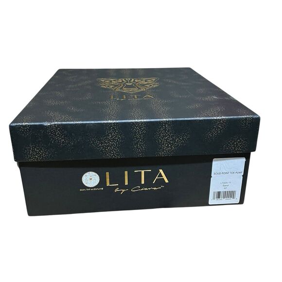 Lita Nude Pointed Toe Stiletto Italian Leather Pumps - Picture 4 of 13